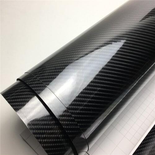 Ultra Gloss Carbon 6D Vinyl Car Wrap Film Console Computer Laptop Skin Phone Cover Motorcycle
