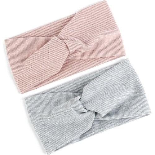 1 PCS Spring Summer Solid Color Baby Headband Girls Twisted Knotted Thread Soft Elastic Baby Girl Headbands Hair Accessories