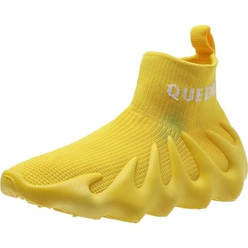 Women Running Shoes High Top Sneakers Breathable Outdoor Sports Athletic Shoes Basket Homme Mesh Walking Jogging Sock Trainers
