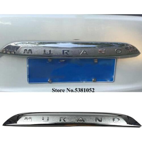 For Nissan Murano Z52 2015-2018 ABS Chrome Rear Trunk Lid Cover Trim Tailgate Trunk Protector Car Exterior Accessories