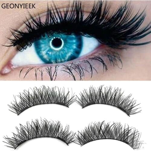 4pcs Magnetic Eyelashes 3D Handmade Mink Reusable Magnet False Eyelashes Triple Natural Soft Hair 3Magnets Eye Lashes Makeup