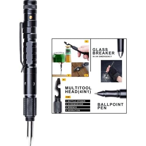 Small Pen Hiking Mini Flashlight Emergency Bottle Opener Penlight