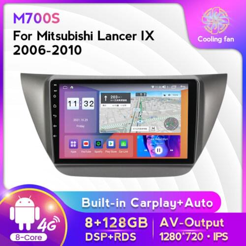 MEKEDE 6G+128G Android Car Multimedia Player for Mitsubishi Lancer IX 2006 2007 2008 2009 2010 Stereo Autoradio Head Unit