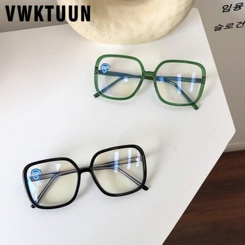 VWKTUUN TR90 Anti Blue Light Glasses Square Glasses Frames 2020 Blue Light Blocking Glasses Oversized Reading Computer Glasses