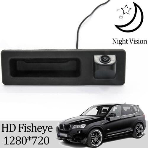 Owtosin HD 720P Rear View Trunk Handle Camera For BMW X3 F25 2010 2011 2012 2013 Before Facelift Car Reversing Monitor