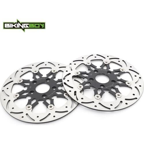 BIKINGBOY FXDL FXLR Low Rider FXRS Super Glide FXSTC FXSTS Springer Sportster XLH 94 95 96 97 98 Front Brake Discs Rotors Disks