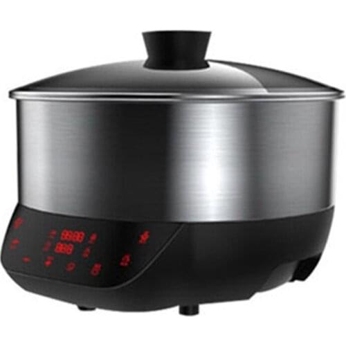 6L Lifting Cooking Pot Prevent Dry Burn Stainless Steel Multifunction 220V Home Appliances 1501W Intelligent Steam Stew Boiler