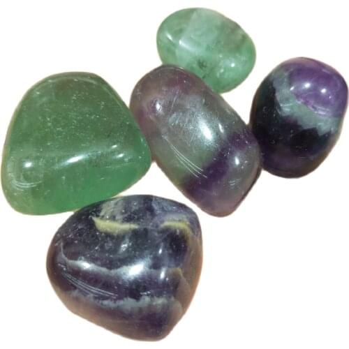 Natural colorful Fluorite crystal polished Fluorite gravel stones home decoration Fish Tank