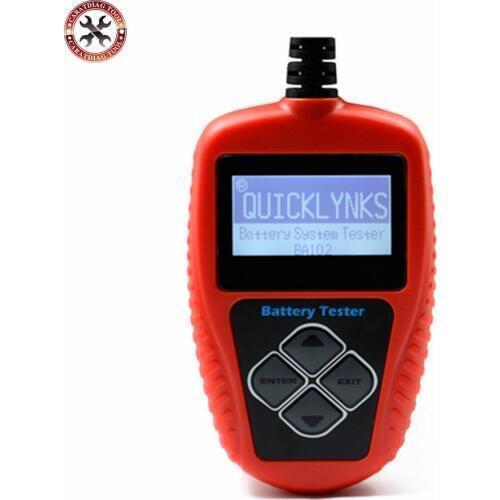 Professional QUICKLYNKS BA102 Motorcycle Battery Tester LCD Display 12V Battery Life Analysis Free Shipping