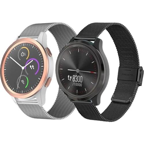 Watch strap For Garmin 245 M/645/Vivoactive 3 3S 4 4S/Venu SQ 2 S band For Xiaomi Huami Amazfit Bip S/U Pro/GTS 2 Mini Bracelet