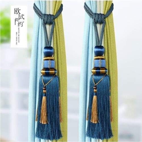 Modern Minimalist Curtain Bandage Curtain Hook Hanging Ball European Rope Strap Curtain Buckle Strap