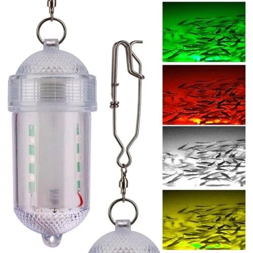 LED Fishing Light Lamp Deep Underwater Attracting Baits Float Lights Strobe