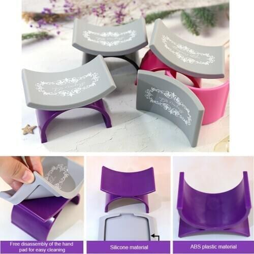U-shaped Nail Art Silicone Hand Pillow Arm Rest Holder Soft Silicone Nail Palm Rests Stand Nail Art Salon Nail Tools
