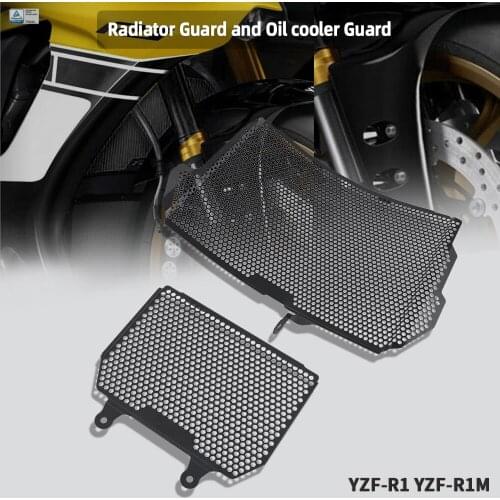 Motorcycle Radiator Guard Protector Grille Grill Cover For Yamaha YZF-R1 YZF-R1M YZF R1 R1M 2015-2018 2019 2020 Oil cooler Guard
