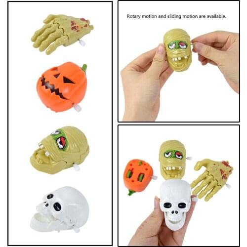 1pcs Halloween Clockwork Toy Childrens Toy Car Moving Skull Pumpkin Birthday Party Halloween Decoration Supplies