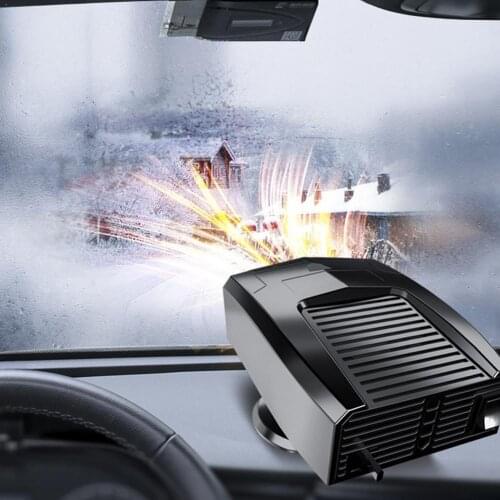 12V 150W Car Heater 360° Rotation Heating Cooling Fan Car Boats Demister Defroster Glass For RV, Trucks, Q4R4