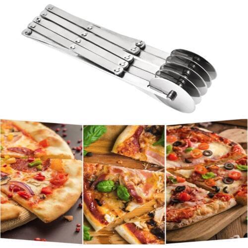 3/5/7 Wheels Cutter Stainless Steel Dough Divider Side Pasta Knife Flexible Roller Blade Pizza Pastry Peeler Bakeware Tool Equip