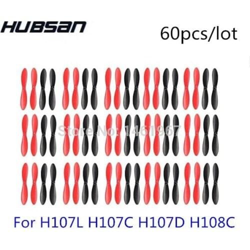 60pcs Hubsan X4 Quadcopter H107L H107C H107D JXD385 X4 Quadcopter Propellers H107-A02 blade ,propellers (wholesale)