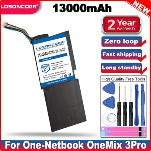 LOSONCOER 13000mah Good Quality Battery For One-Netbook OneMix 3pro OneMix3pro 506480