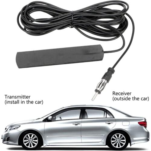 ANT-309 Car FM Radio Hidden Antenna Patch Signal Booster 5-Meter Length Electronic Stereo Amplifier Windscreen Aerial
