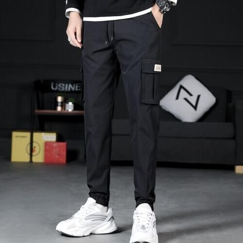 Mens Cargo Pants Men 2021 Spring New Streetwear Fashion Trousers Black Sweatpants Casual Joggers Sport Trousers Pants For Men