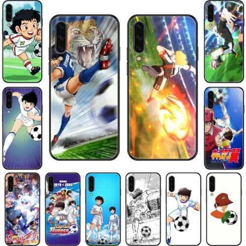 Anime Captain Tsubasa Phone case For Samsung Galaxy A 3 5 8 9 10 20 30 40 50 70 E S Plus 2016 2017 2018 2019 black art back