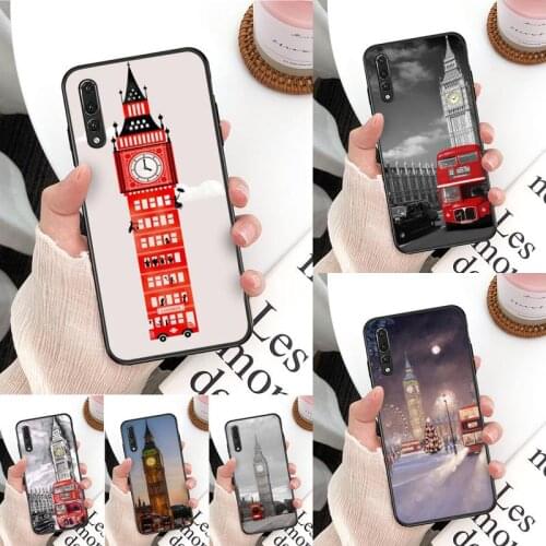 Yinuoda London big ben Bus Phone Case For Huawei Mate 30 Pro P20 P30 P40 pro lite Y7 Y6 2019 case for Honor 8X 8A 10 20lite 10i