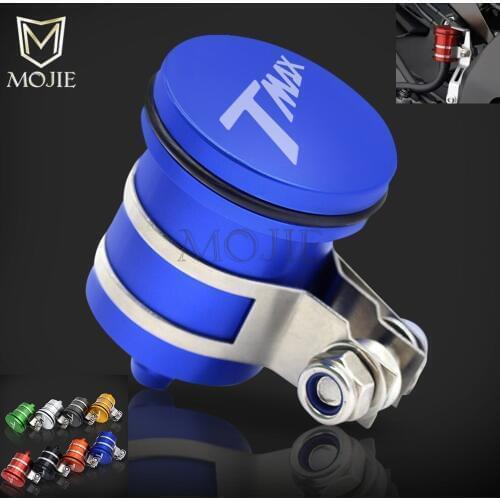 CNC Aluminum Motorcycle Rear Brake Fluid Reservoir Clutch Tank Oil Cup For Yamaha T-MAX TMAX T MAX 530 500 TMAX530 TMAX500 TMAX