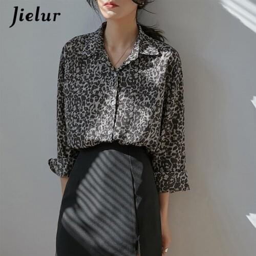 Леопардовые блузки Jielur China At AliExpress