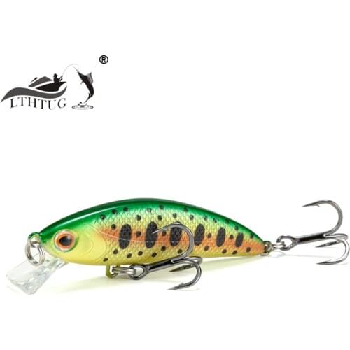 LTHTUG Pesca Peche Leurre Hard Baits Sukari 50ss Sinking Minnow 50mm 4.2g Stream Fishing Lures For Chub Perch Trout Bass Sunfish