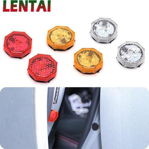 LENTAI Car door LED warning lights Anti-collision lamp For Volvo Renault Opel Nissan Volkswagen VW Polo Passat B6 B5 Golf 4 5