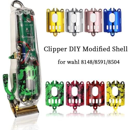 Clipper Camouflage Modified Shell Trimmer DIY Upper Cover Motor Cover Switch, For Wahl 8148/8591/8504 Hair Clipper Accessories