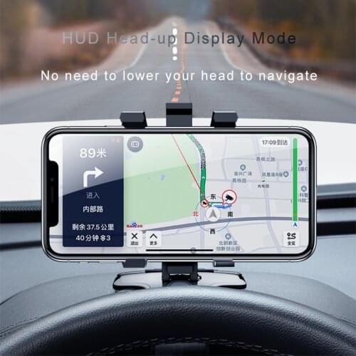 Upgraded Dashboard Car Phone Holder 360 Degree Mobile Phone Stands Rearview Mirror Sun Visor GPS Navigation Bracket Stop Sign