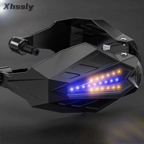Motorcycle Hand Guards LED Handle Protector Shield Motocross For SUZUKI Gsxr 1000 K9 K6 Escudo Burgman 125 V Strom 650 Gsr 750