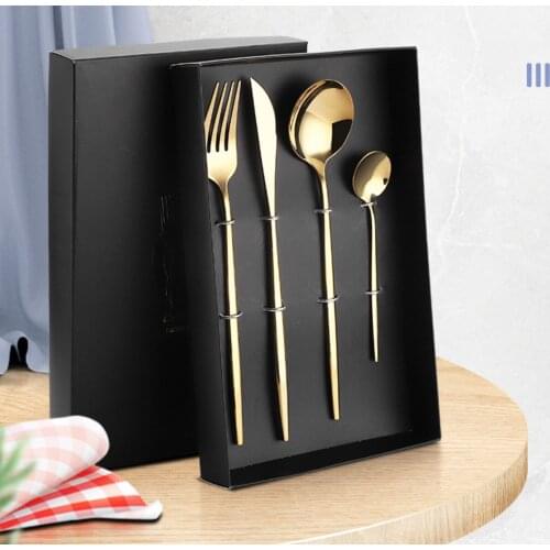 Dinnerware Set Cutlery Set Fork spoon knife 410 stainless steel tableware set