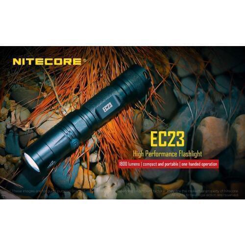 Nitecore EC23 High Performance Flashlight 1800 lumens CREE XHP35 HD E2 LED High with 18650 Battery 5 brightness level