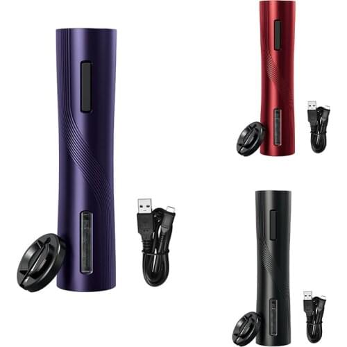 New Electric Wine Opener Rechargeable Automatic Corkscrew Creative Wine Bottle Opener with Foil Cutter Suit for Home