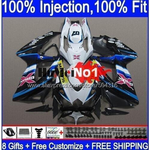 OEM For SUZUKI GSXR-750 GSXR600 GSX-R750 2008 2009 2010 17MC.141 White Black GSXR-600 K8 GSXR750 GSXR 600 750 08 09 10 Fairings