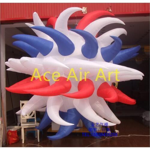Amazing Giant Inflatable spikes,Curved sparks sun for night club shows,Club nights party, event With several colors