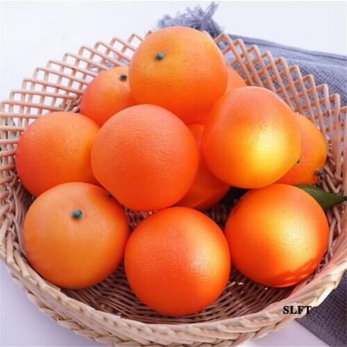 Festive props Kitchen Home hotel bar cafe supermarket Shop Store decoration artificial fake fruit simulation Orange model
