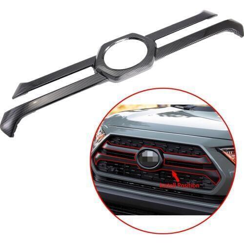 Grill Bumper Guard Garnish Cover Protect Accessories Fit For Toyota RAV4 2019 2020 Adventure Grille Sill Lid Trim