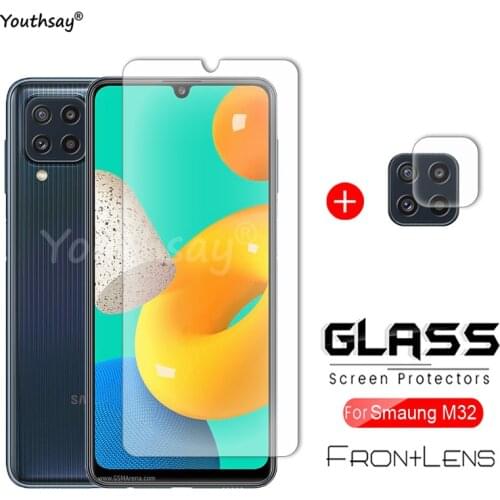 For Samsung Galaxy M32 Glass Tempered Glass for Galaxy M32 Glass Phone Screen Film Lens Camera Protector Film For Samsung M32