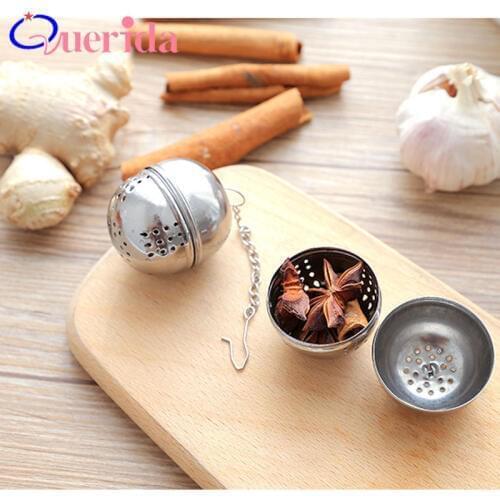 2Pcs/Lot Stainless Steel Seasoned Ball Tea Soup Balls Spice Tea Ball Strainer Hot Pot Tea Mesh Ball Filter Kitchen Gadgets