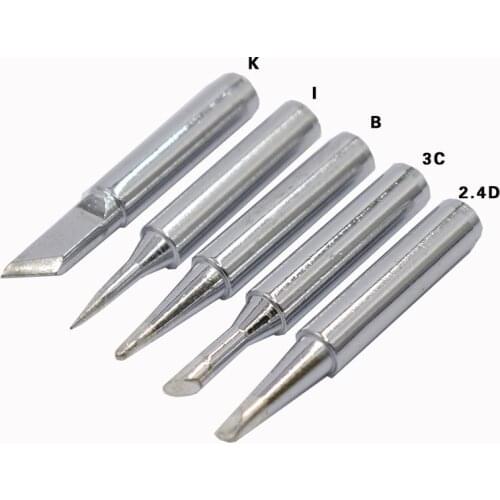 5pcs/lot High Quality 900M-T-I B K 3C 2.4D for saike lukey Solder station 936/937 852 Soldering Iron Tips