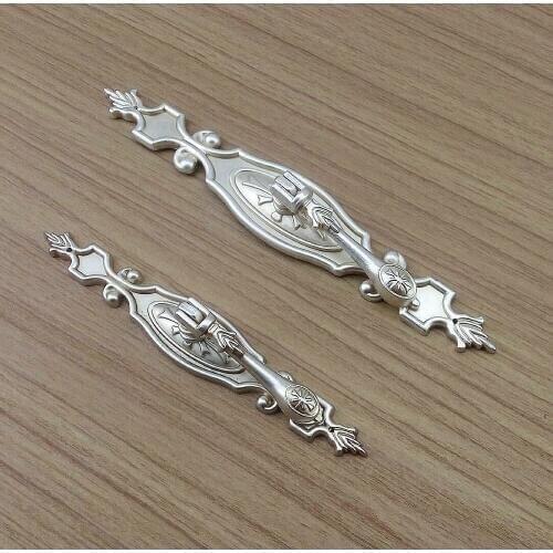 Antique Silver Pendant Furniture Hardware Handle Kitchen Cabinets Small Door Drawer Wardrobe Cupboard Dresser Handles Pull Knobs