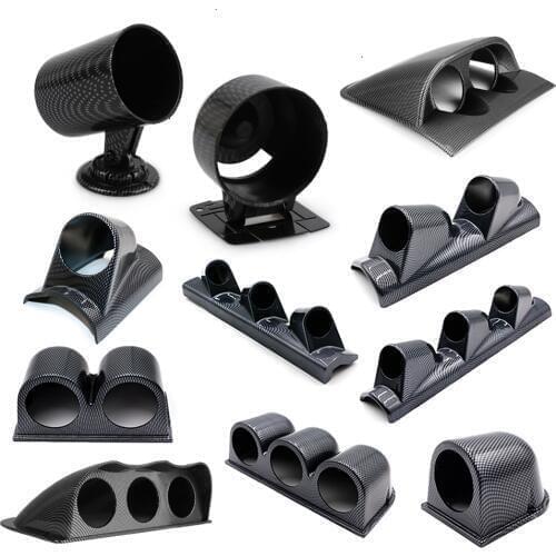 2INCH 2.5INCH Car Gauge Pod Universal Carbon Single Double Triple Meters Holder for Left Right Drive Car for 52mm 60mm Gauges