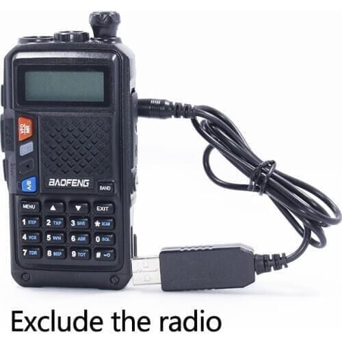 Baofeng USB Charger Cable with Indicator Light for Walkie Talkie BaoFeng BF-UVB3Plus Batetery Ham Radio BF-UVB3 Plus