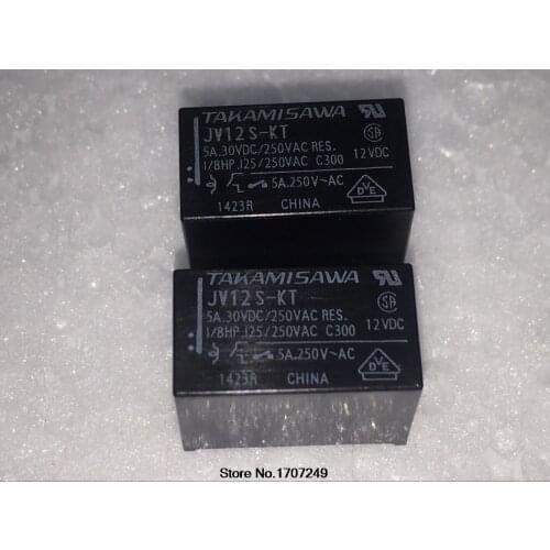 Free Shipping 100% new original FUJITSU power relay 10pcs/lot JV12S-KT 12V/5A/4PIN