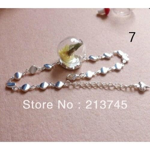 Free Shipping!!! By DHL 100pcs/lot Seven kinds of style choice Glass Cover Vial Pendant +Bracelet Blank Bangle