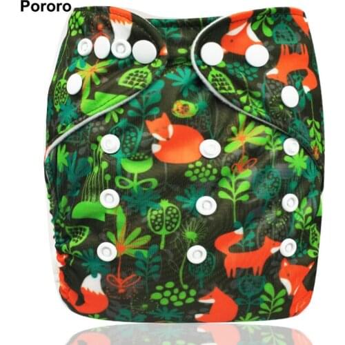 Pororo branded 1PC Waterproof digital printed baby One Size Pocket Cloth Diaper, reusable baby nappies wholesale price